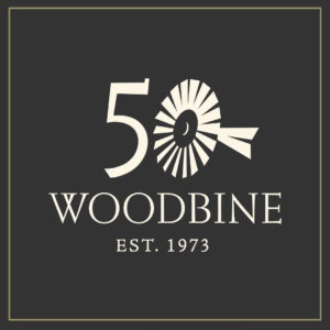 Woodbine 50th Anniversary logo